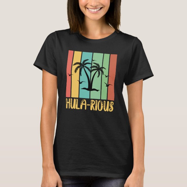 Hawaiian Hula Rious Hilarious Hawaii Pineapple Tik T Shirt (Framsida)