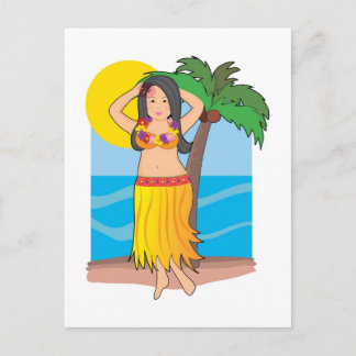Hawaiian Hula Vykort