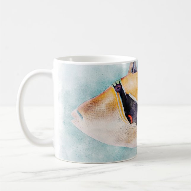Hawaiian Humuhumunukunukuapuaa Trigger Fish Kaffemugg (Vänster)