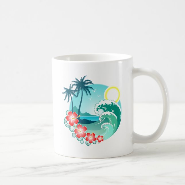 Hawaiian Island 2 Kaffemugg (Höger)