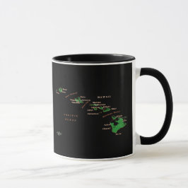 Hawaiian Island karta Mugg