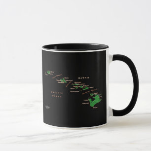 Hawaiian Island karta Mugg