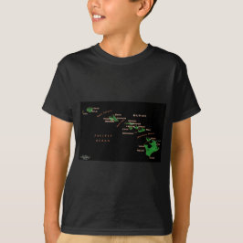 Hawaiian Island karta T Shirt
