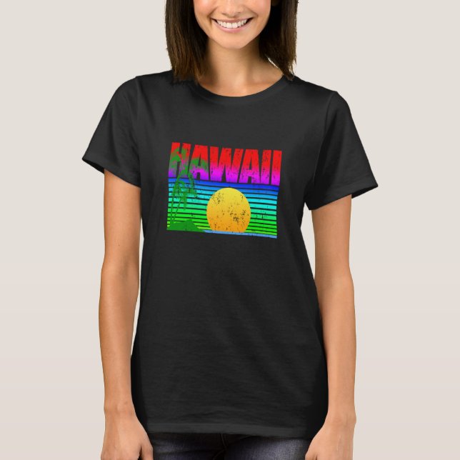 Hawaiian Islands Aloha State T Shirt (Framsida)