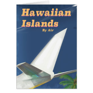 Hawaiian Islands kommersiell reseposter Hälsningskort