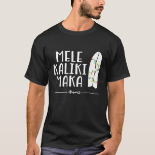 Hawaiian jul Shirt Mele Kalikimaka Surfboard T