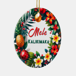 Hawaiian Jul Tropical WAN Julgransprydnad Keramik