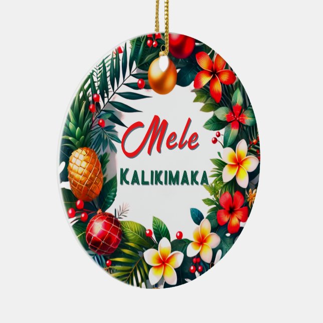 Hawaiian Jul Tropical WAN Julgransprydnad Keramik (Höger)
