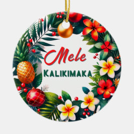 Hawaiian Jul Tropical WAN Julgransprydnad Keramik