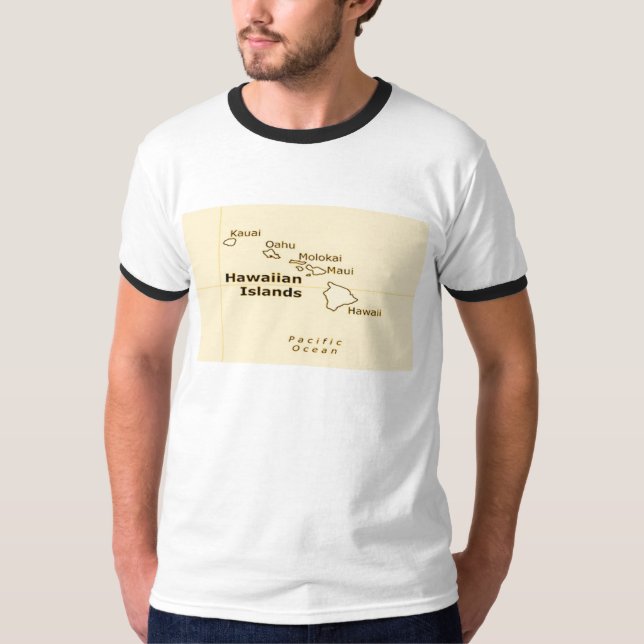 Hawaiian Karta manar T-Shirts (Framsida)