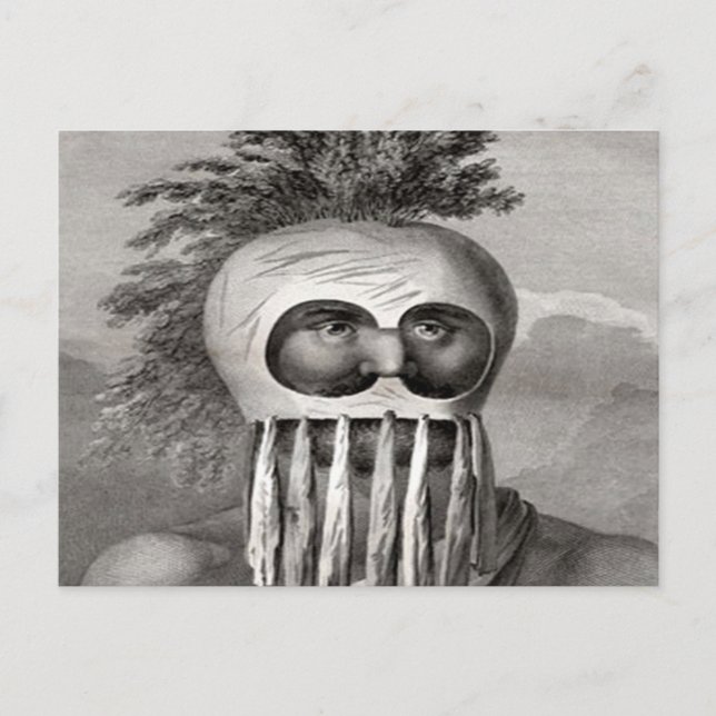 Hawaiian Koa Warrior Vykort (Framsida)