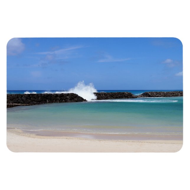 Hawaiian Lagoon Photo Magnet (Horisontell)
