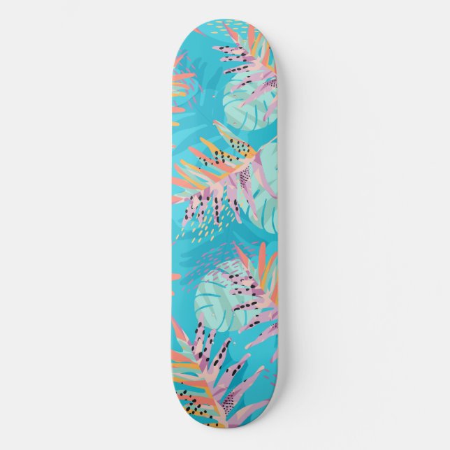 Hawaiian Lauae fern Mini Skateboard Bräda 18,5 Cm (Framsida)
