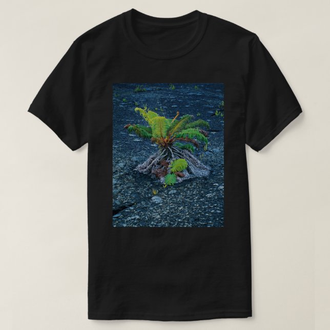 Hawaiian "Lava fern" naturskönhet T Shirt (Design framsida)