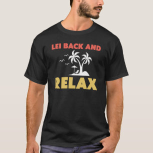 Hawaiian Lei Back and Slappna av Hawaii Pineapple T Shirt