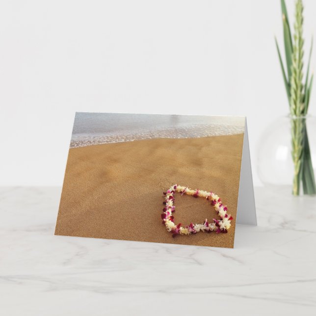 Hawaiian Lei Greeting Card Kort (Framsida)