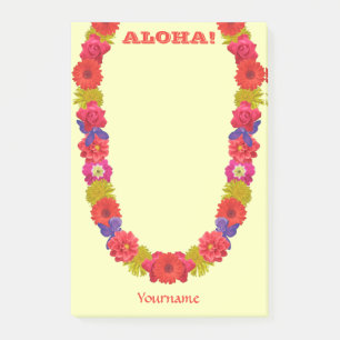 Hawaiian Lei Post-it Notes Block