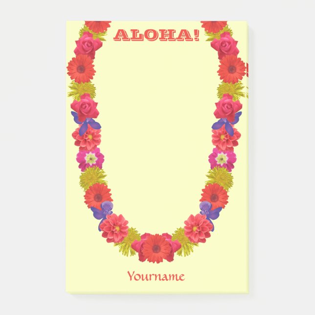Hawaiian Lei Post-it Notes Block (Framsida)