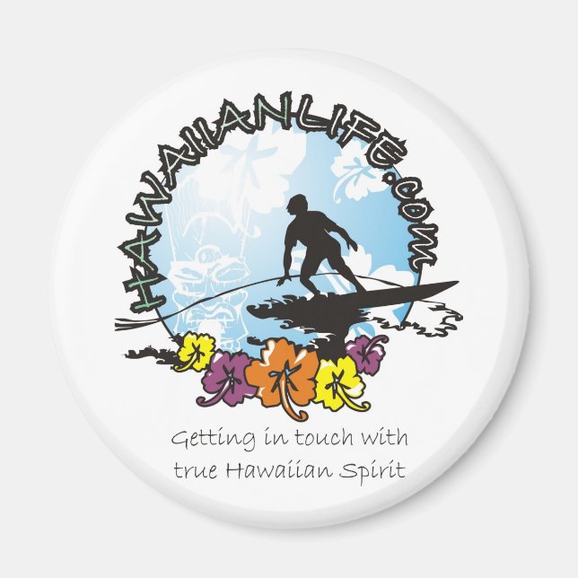Hawaiian Life Frig Magnet (Framsidan)