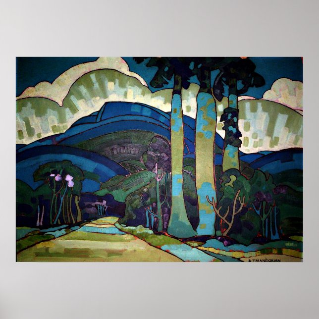 Hawaiian Ligcape-målning Poster (Framsidan)