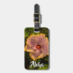 Hawaiian Lilac Hibiscus från Kauai - Aloha Bagagebricka