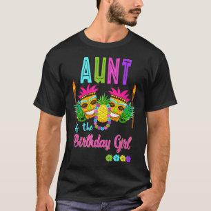 Hawaiian Luau Födelsedagsfest Matching Tiki Outfit T Shirt