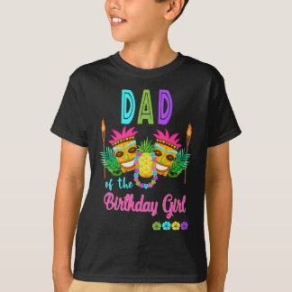 Hawaiian Luau Födelsedagsfest Matching Tiki Outfit T Shirt