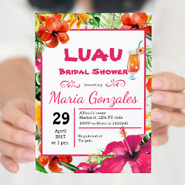 Hawaiian Luau Inbjudningskort för möhippan