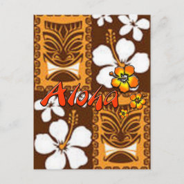 Hawaiian Luau Meddelande Vykort