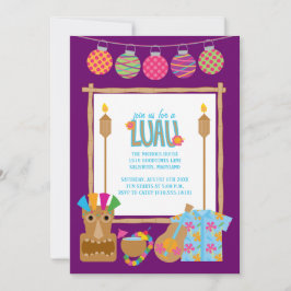 Hawaiian Luau-partiets inbjudningar