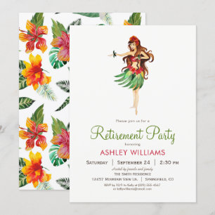 Hawaiian Luau Pension-partiets inbjudan
