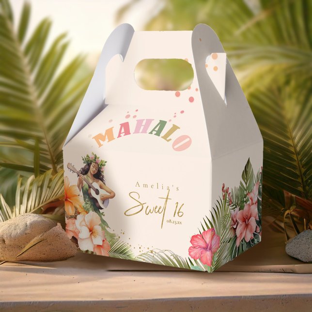 Hawaiian Luau Sweet 16 Mahalo ID1092 Presentaskar (Skapare uppladdad)