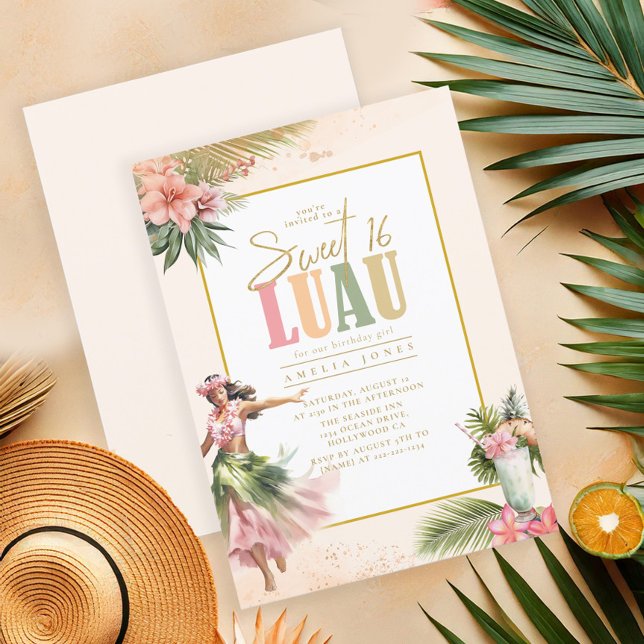 Hawaiian Luau Sweet sixteen ID1092 (Skapare uppladdad)