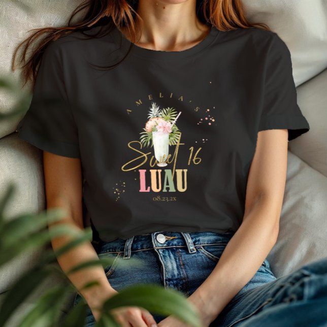 Hawaiian Luau Sweet sixteen ID1092 T Shirt (Skapare uppladdad)