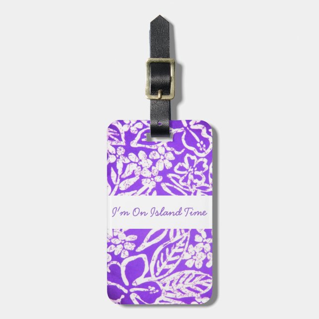 Hawaiian Luggage Tag Bagagebricka (Vertikal Framsida)