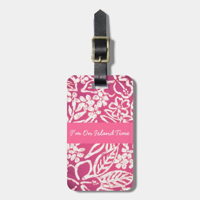 Hawaiian Luggage Tag Bagagebricka (Vertikal Framsida)