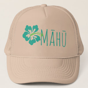 Hawaiian Māhū LGBT (Turquise Hibiscus) Truckerkeps
