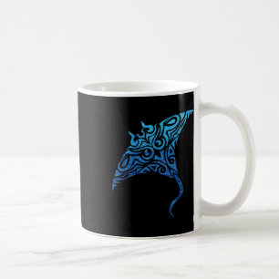 Hawaiian Manta Ray Tribal Polynesian Tatto Pacifi Kaffemugg