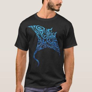 Hawaiian Manta Ray Tribal Polynesian Tatto Pacifi T Shirt
