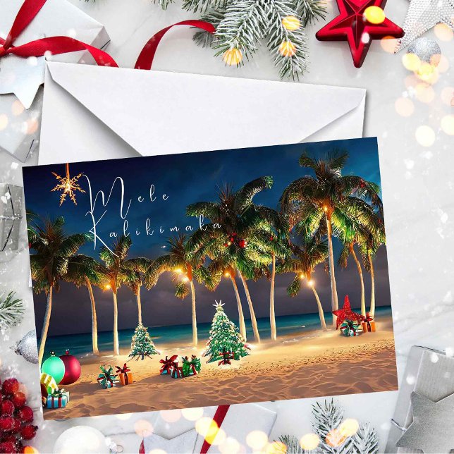 Hawaiian Mele Kalikimaka Beach Kort (Skapare uppladdad)