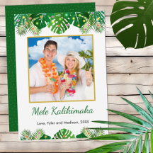 Hawaiian Mele Kalikimaka jul Ljus Photo