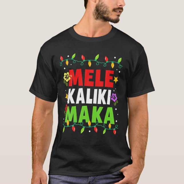 Hawaiian Mele Kalikimaka julmatchningsfamilj T Shirt (Framsida)