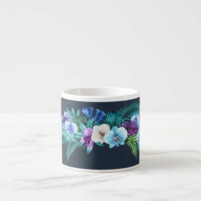 Hawaiian Midnight Orchids Espresso Mugg Espressomugg (Framsidan)