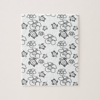 Hawaiian Mönster Vuxen Coloring Puzzle Pussel