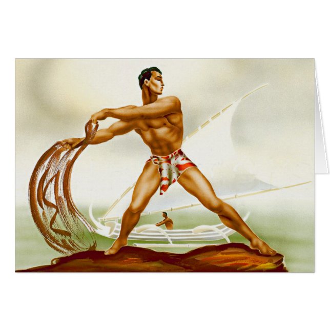 Hawaiian Net Fisherman OBS Kort (Framsidan Horizontal)