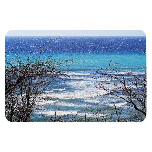 Hawaiian Ocean View Photo Magnet (Horisontell)