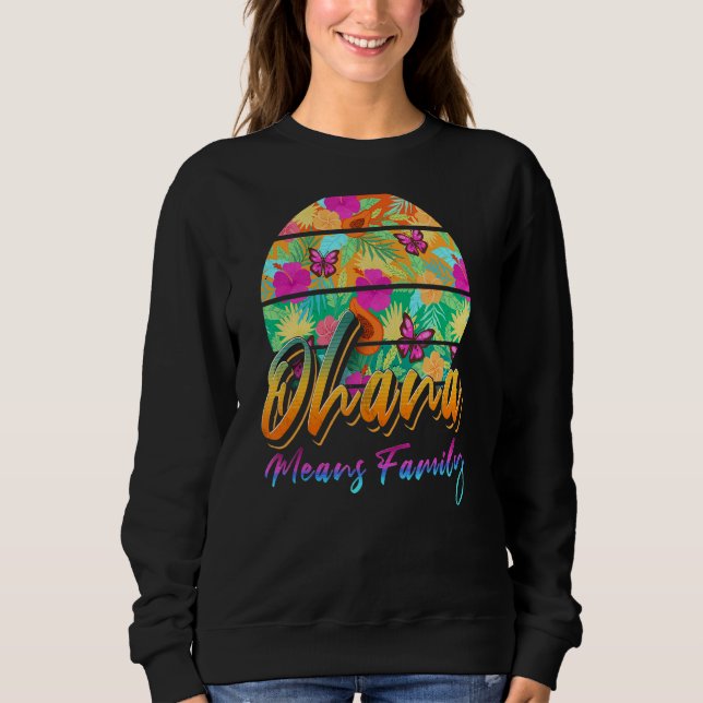 Hawaiian Ohana Family T Shirt (Framsida)