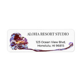 Hawaiian Orange - Reply Address Returadress Etikett