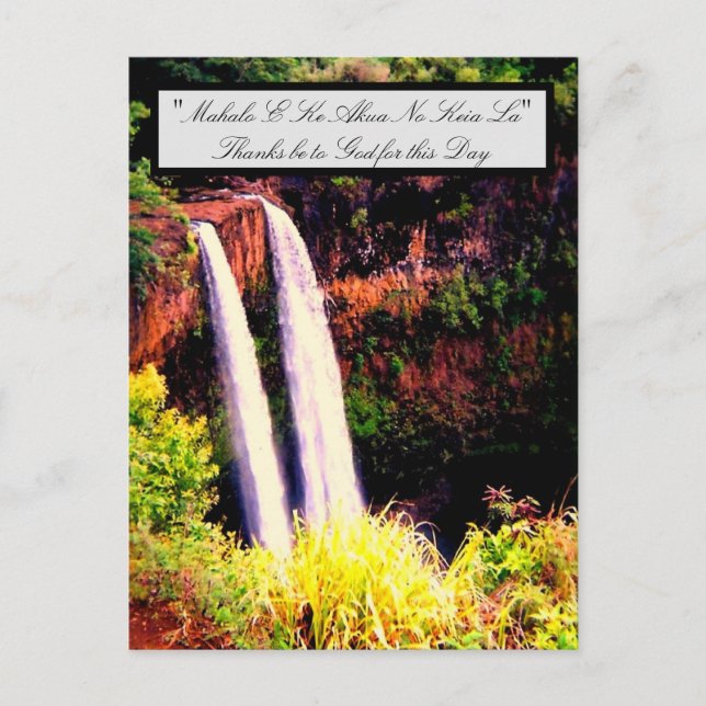 Hawaiian Ord och Quotes Postcard Vykort (Framsida)