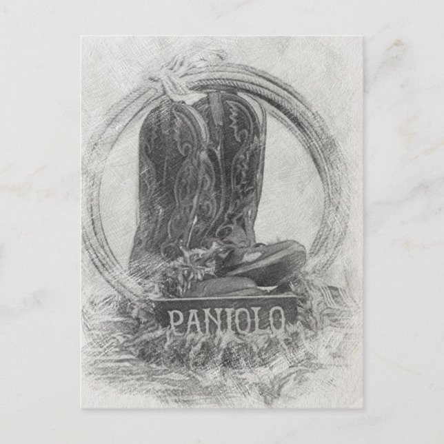 Hawaiian Paniolo Vykort (Framsida)